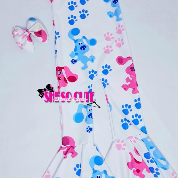 Clue's Bell Jumpsuit, Baby Girl Bell Bottom Jumpsuit, Birthday Clue's Outfit, Clues Party Theme, Custom Clue's Outfit