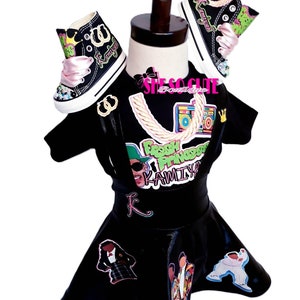 Fresh Princess Skirt Set, ANY THEME, Fresh Birthday Party, Gril Fresh Outfit, 90&#39;s Birthday Theme, Baby Fresh Princess Outfit