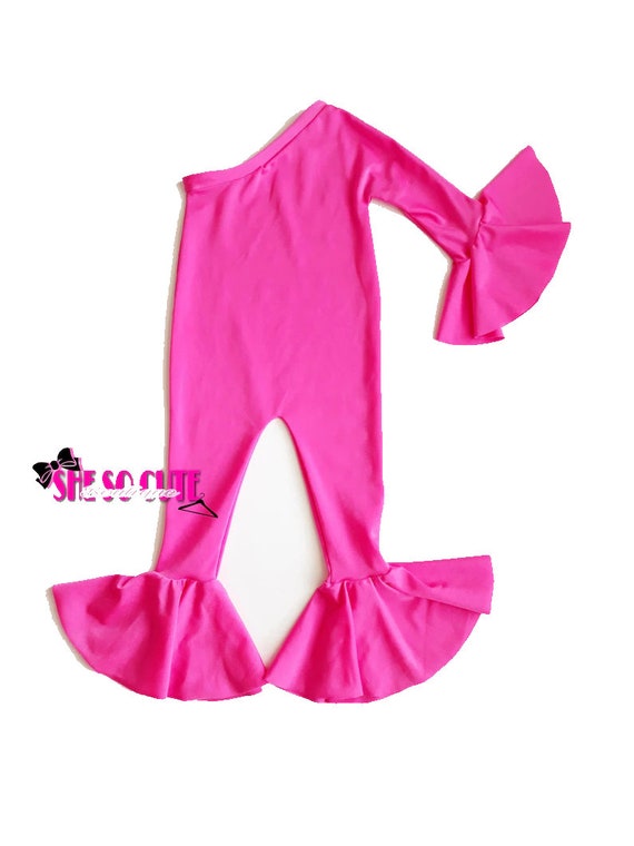 Pink bell bottom jumpsuit new arrivals