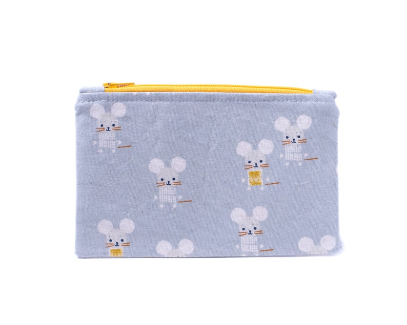 mouse zipper pouch zippered bag makeup bag mouse zipper bag zippered pouch quirky zipper pouch gifts for animal lovers
