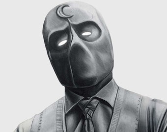 Mr. Knight Colored Pencil PRINT