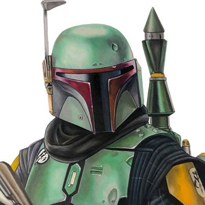 The Book of Boba Fett- Colored Pencil PRINT