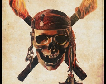 Pirates of The Caribbean Artwork Print