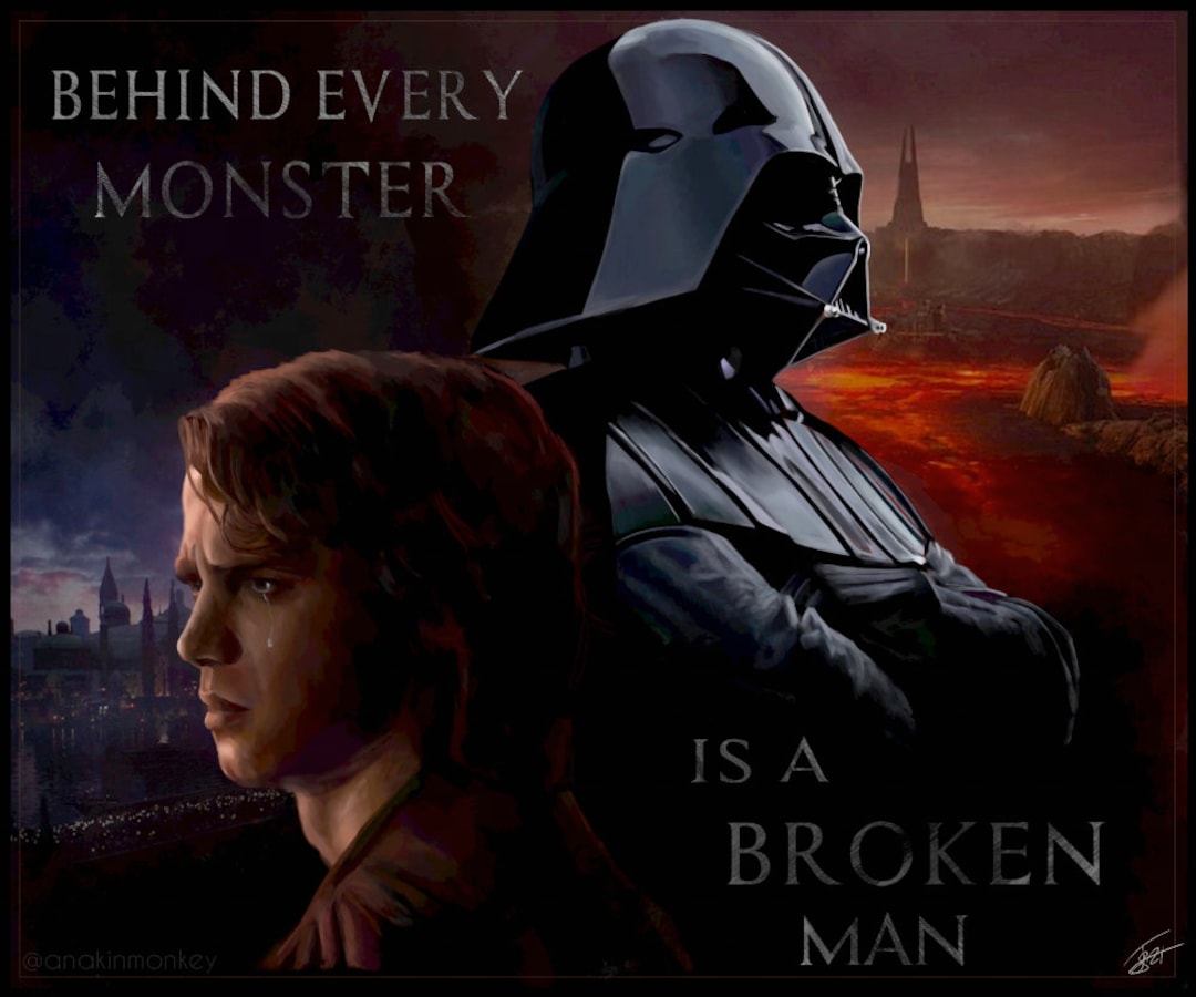 The Tragedy of Anakin Skywalker PRINT - Etsy