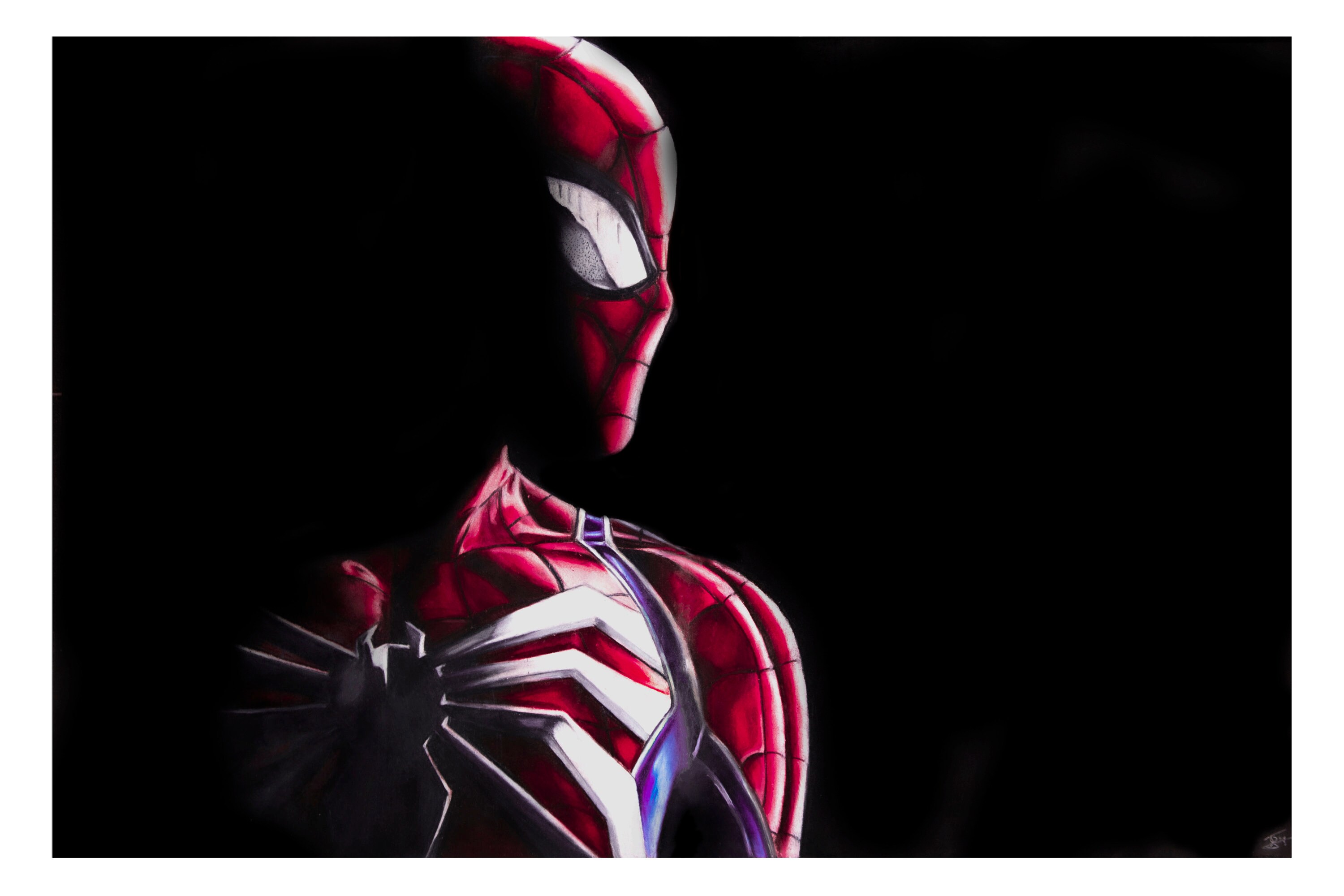 PS4 Spider Man Drawing PRINT - Etsy