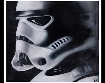 Storm Trooper Low light Portrait PRINT