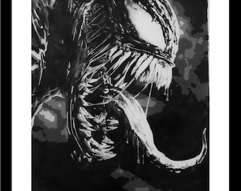 Venom. Acrylic Painting PRINT