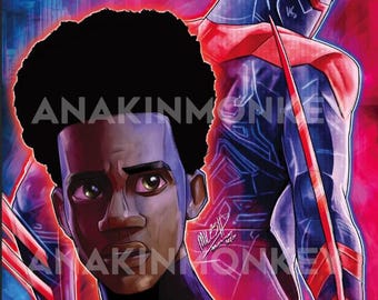 Beyond the Spider Verse Setch portrait