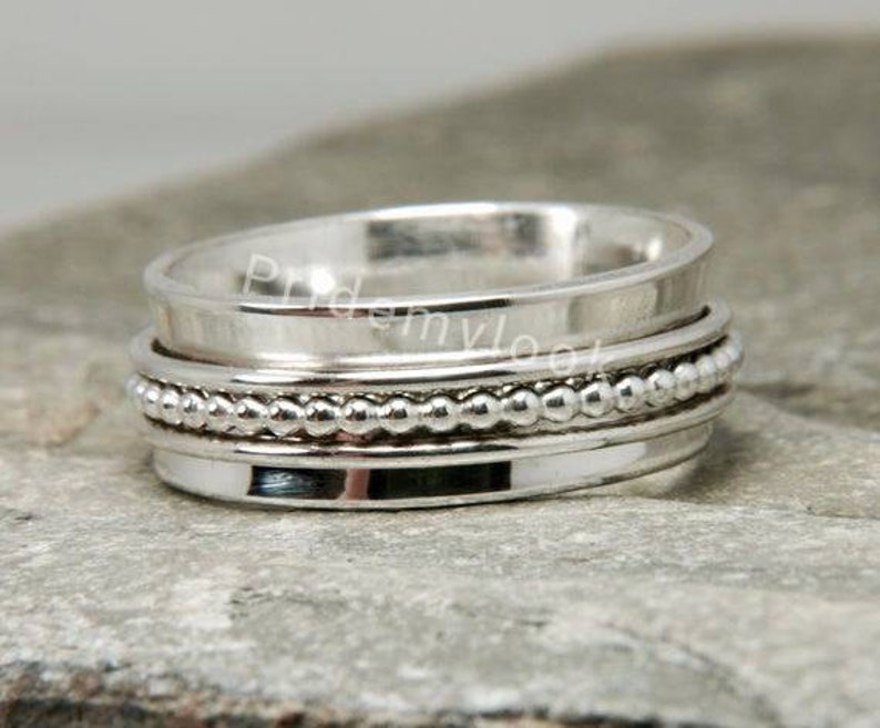 Silver Spinner Ring925 Sterling Silver Spinner Ring for Etsy