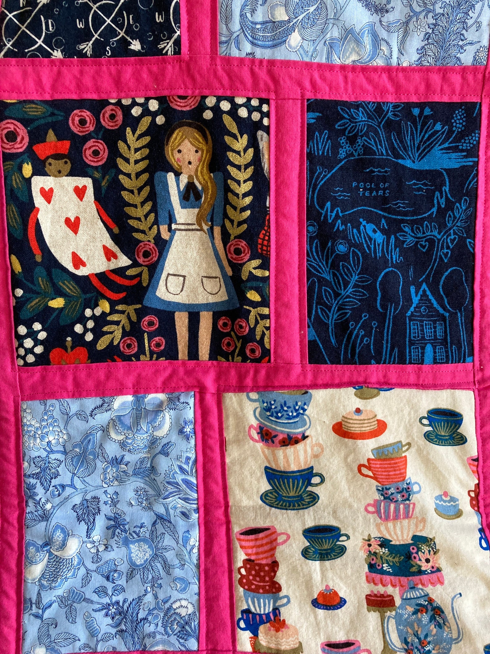 Alice in Wonderland quilt Etsy