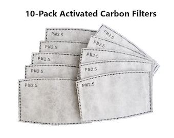 PM 2.5 FILTER in Adult or Kids sizes, Activated Carbon Filter, Fast Shipping