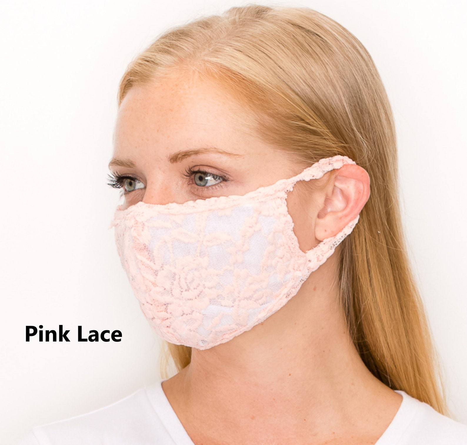 STRETCH LACE Washable Face Mask Double Layer & Etsy
