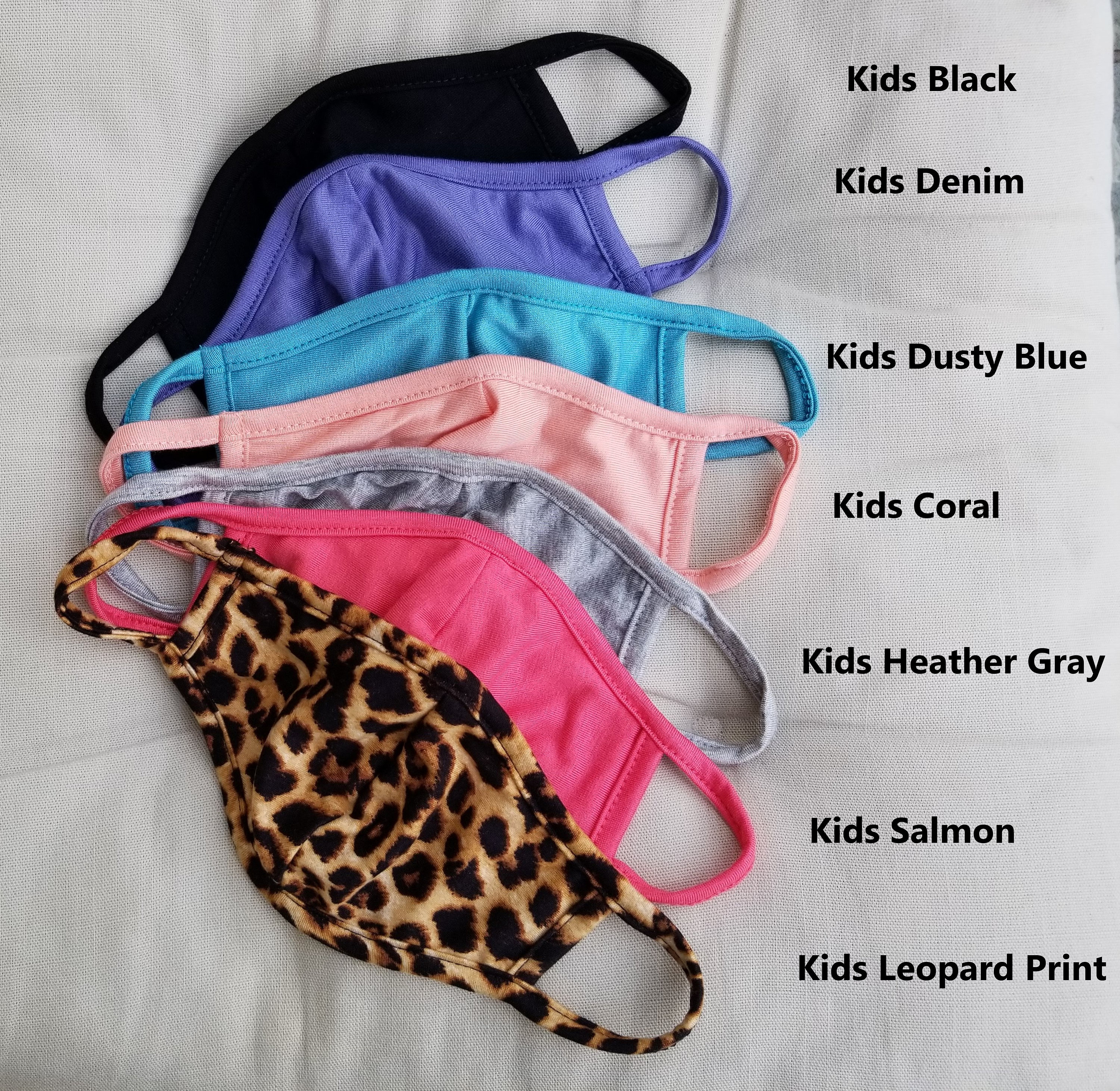 KIDS 6-PACK Any One Color or Assorted Washable Stretch Cotton-Lined F…