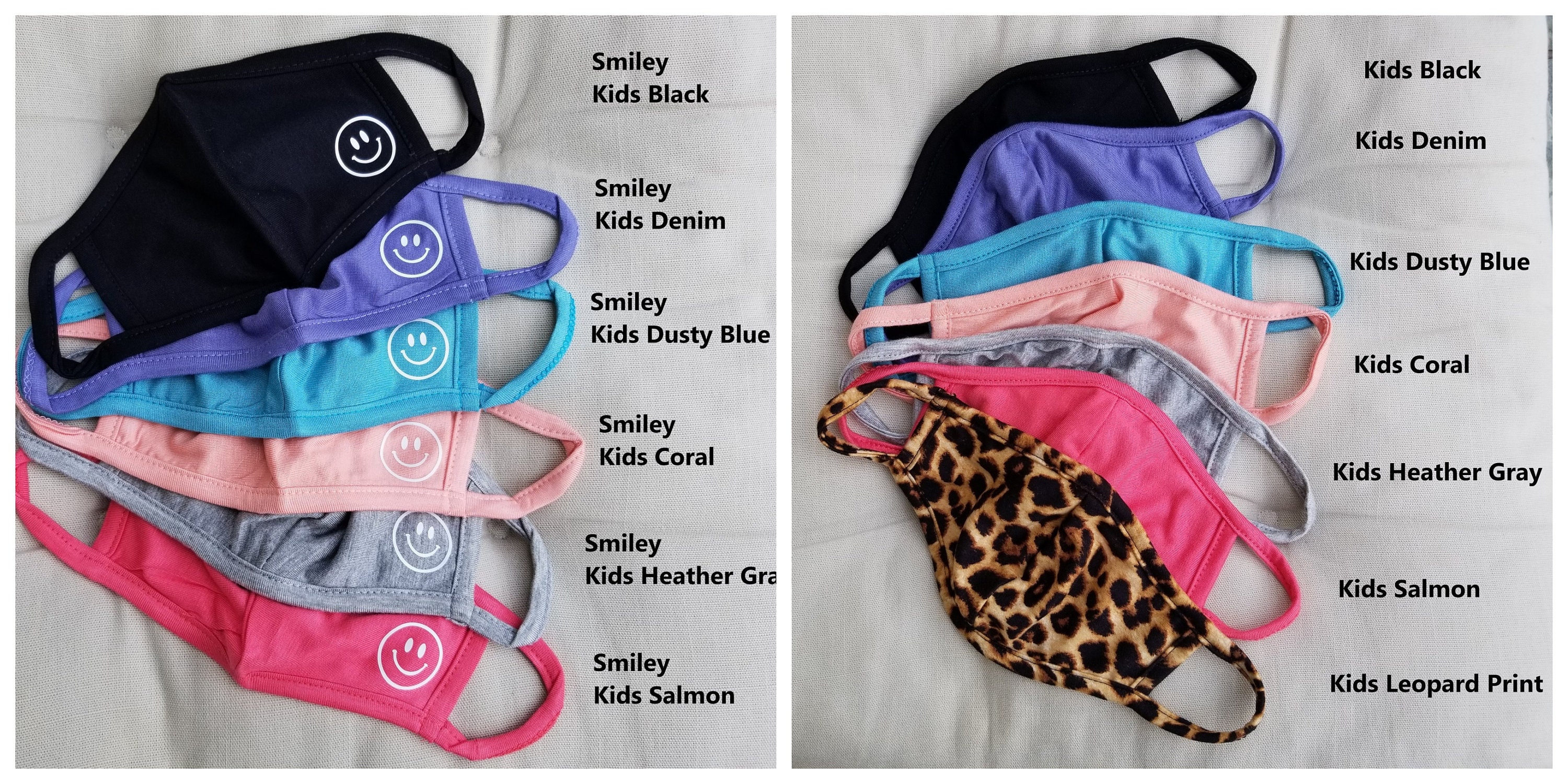 KIDS 3-PACK Any One Color or Assorted Washable Stretch Cotton-Lined F…
