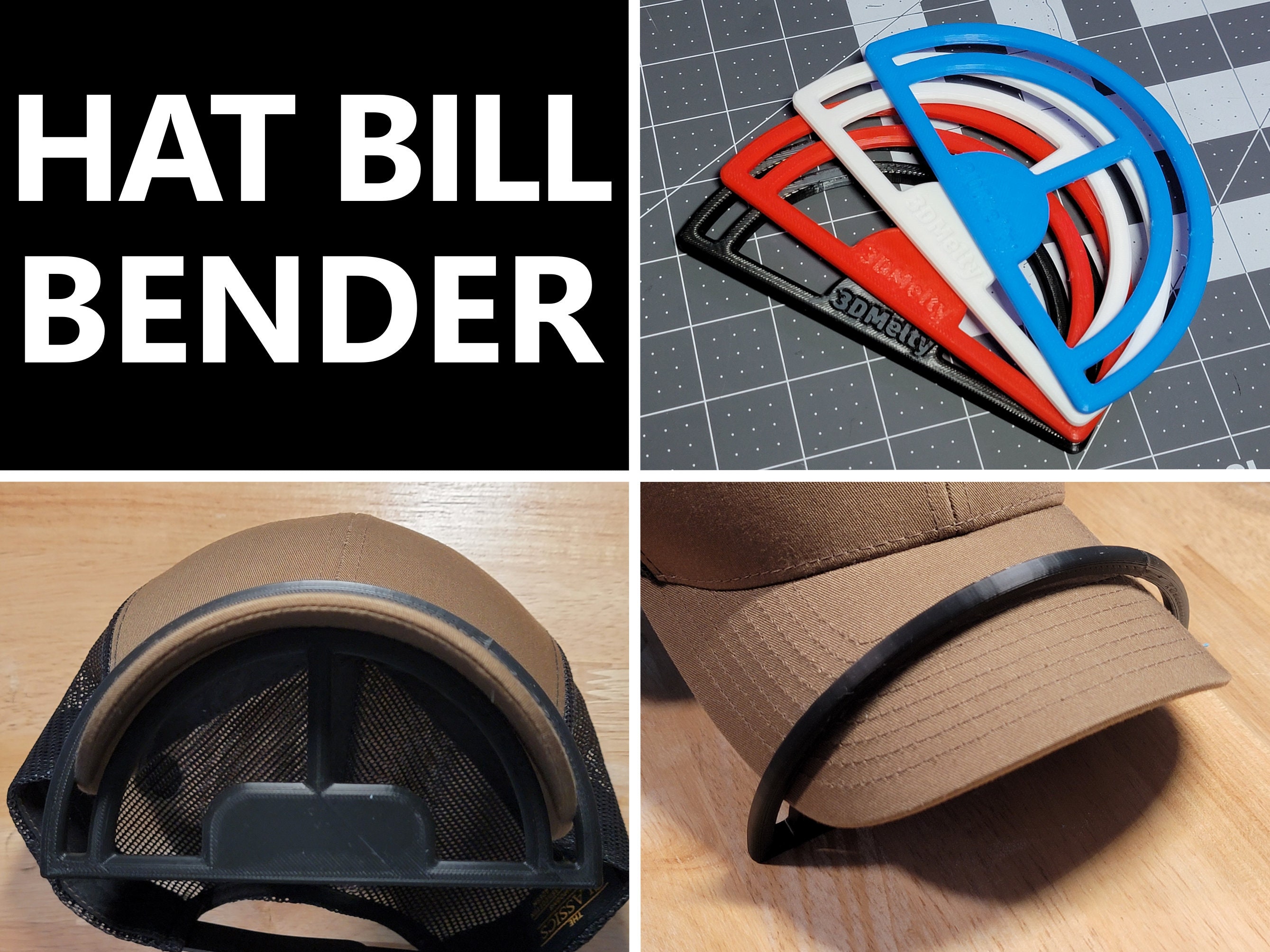 SplashNColor Modern Hat Bill Bender Curve Shaper, Tool For Perfect Curve  Shaper, Our Curve Shaper Is Durable, Elegant and Easy To Use