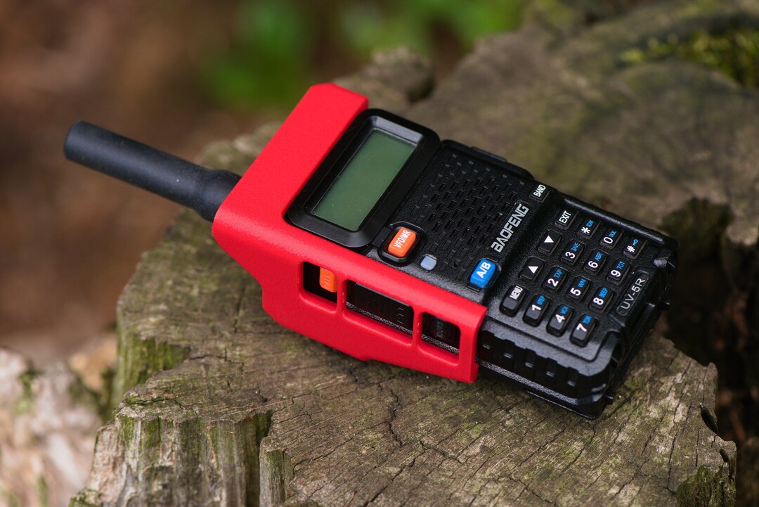 Red Exoskeleton Baofeng UV-5R / BF-F9 - Red - Exoskeleton Cage - Switch and Button ...
