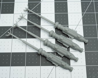 Star Wars Vintage Kenner X Wing Cannons 3D Printed Replacements Smooth finish