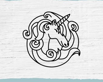 Magical Unicorn SVG Clipart: DIY Crafting, T-shirt Design (Digital Download)