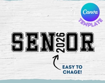 Custom Senior High School Digital Download, Senior Night Gift, Senior Tshirt or Hoodie 2026