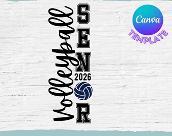 Custom Volleyball Canva Template, PNG, JPG, PDF, Custom Jersey, Gift Bags, Volleyball Team Gift, Volleyball Mom, Awards, Digital Download