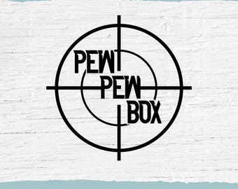 Funny Ammo Can SVG, Pew Pew Box, Fathers Day Gift, Bachelor Party Groomsman Gift, Veteran, Police Officer, Cricut Cut File, Digital Download