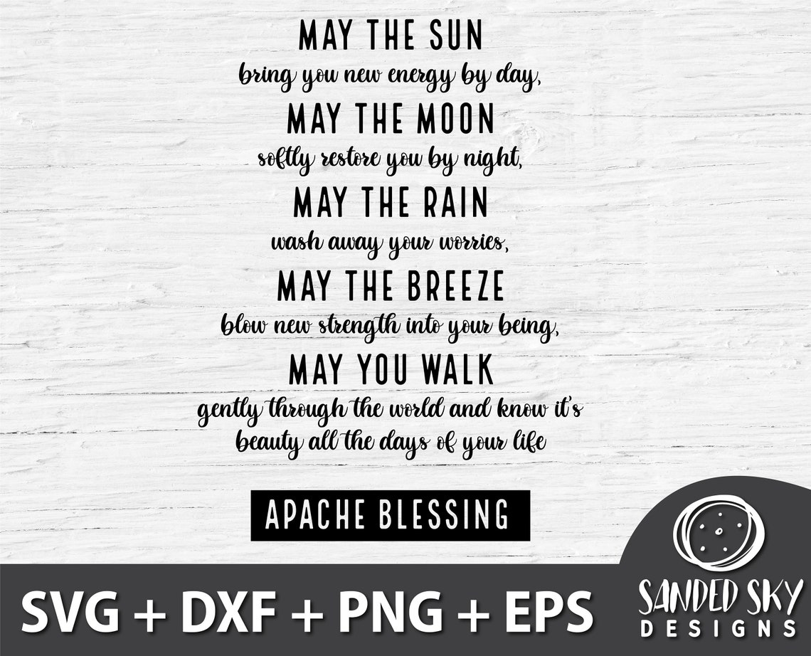 Printable Apache Blessing Wedding Blessing Marriage Blessing Etsy