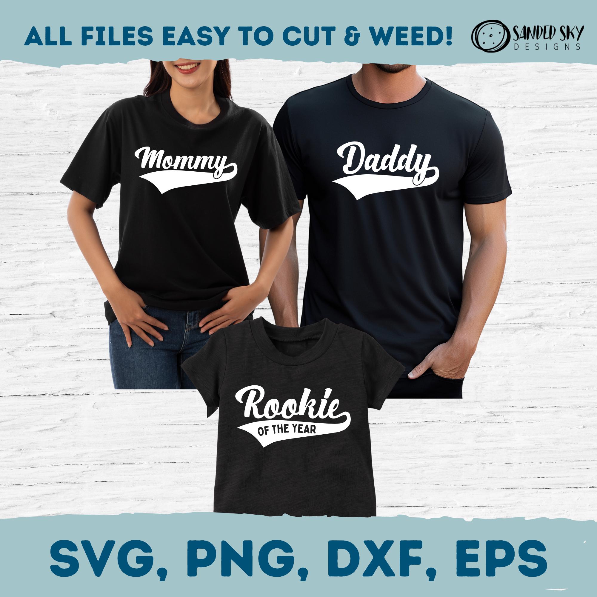 Baseball Family T-shirt SVG Bundle: Rookie of the Year, Birthday ...