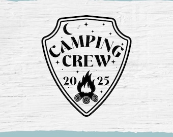 Camping Crew 2025 SVG: Matching Family Trip (Digital Download)