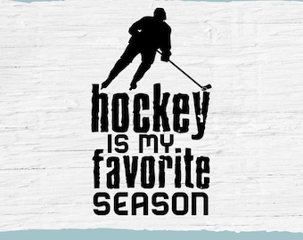 Funny Hockey Season SVG: T-shirt Cut File (Digital Download)