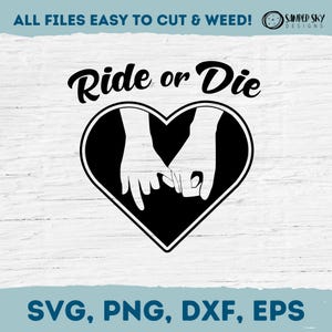 Best Friends SVG, Ride or Die SVG, Best Friend Gift, Cricut Cut File, Digital Download
