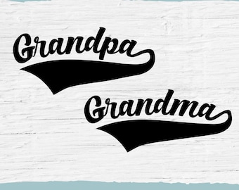 Grandma SVG, Grandpa SVG, Grandparents Matching Tshirts, Baby Announcement Gift, Pregnancy Reveal