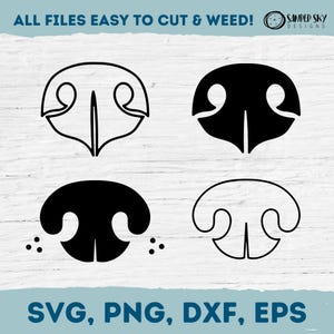 Hond neus SVG-bundel, hond neus afdrukken, hondenliefhebber SVG, hond moeder, hond gezicht clipart, Cricut gesneden bestand, digitale download