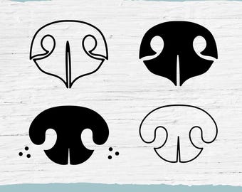 Dog Nose SVG Bundle: Dog Lover Clipart (Digital Download)