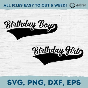 Birthday Boy SVG, Birthday Girl SVG, Twins Matching Birthday Tshirts, Kids Birthday Shirts, Digital Download