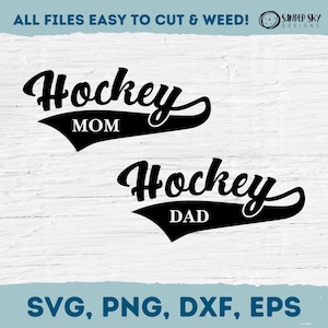 Hockey Mama SVG, Hockey Papa SVG, Hockey-T-Shirts für Eltern, Cricut Cut-Datei, digitaler Download, Geschenk für Papa, Geschenk für Mama, Hocky SVG