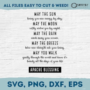 Apache Blessing SVG, Benedizione nuziale personalizzata, Regalo di benedizione nuziale, Download digitale, Poster stampabile, Regalo di inaugurazione della casa, Festa nuziale