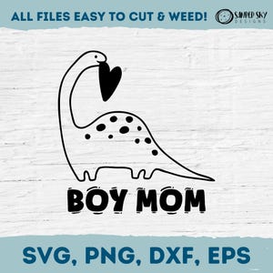 Dino Dinosaurier Junge Mama Digitaler Download SVG, PNG, DXF, Dino-Geburtstags-Thema, Junge Mama, Muttertagsgeschenk, Mama Sweatshirt DIY