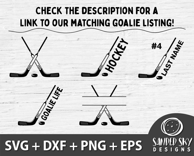 Hockey Stick Bundle Hockey SVG Hockey Cut File Hockey Etsy