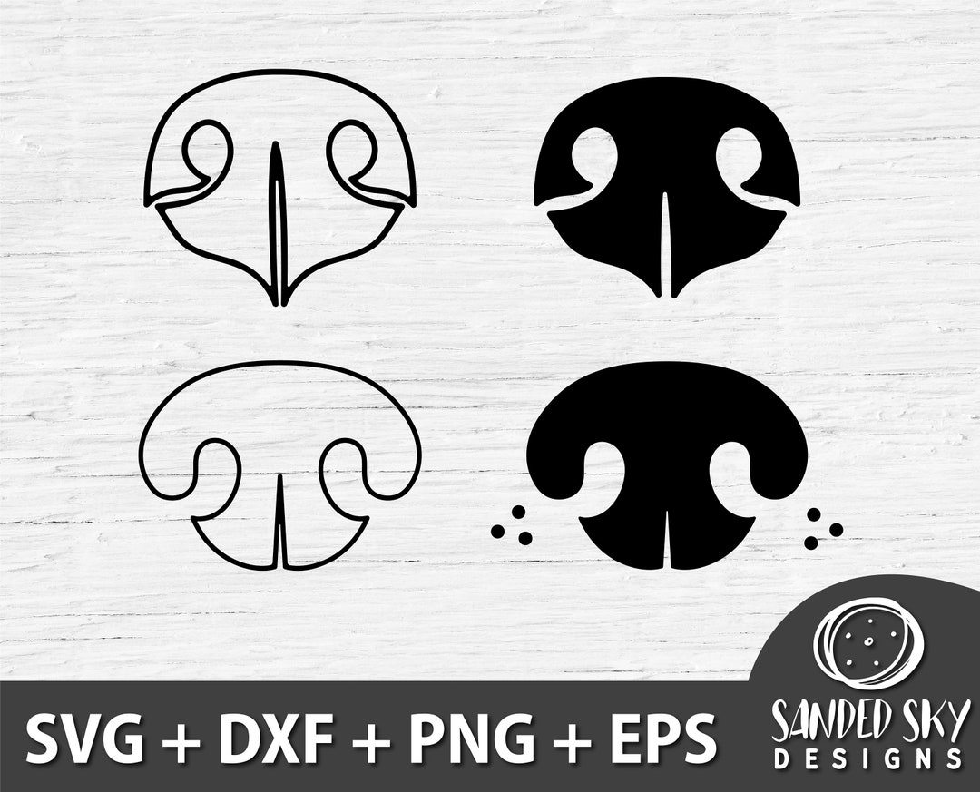 Dog Nose SVG Bundle, Dog Nose Print, Dog Lover SVG, Dog Mom, Dog Face