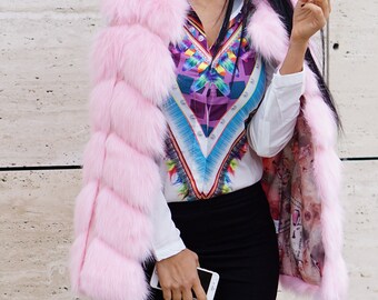 pink brand fluffy jacket