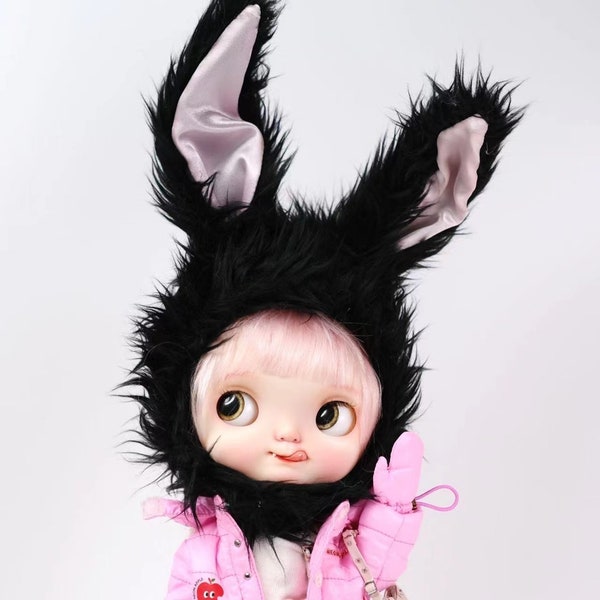 CeleryChapeau Momo avec oreilles de lapin pour poupée Blythe Pullip