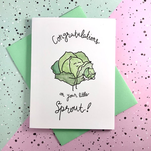 Congratulations on Your Little Sprout!Baby Card