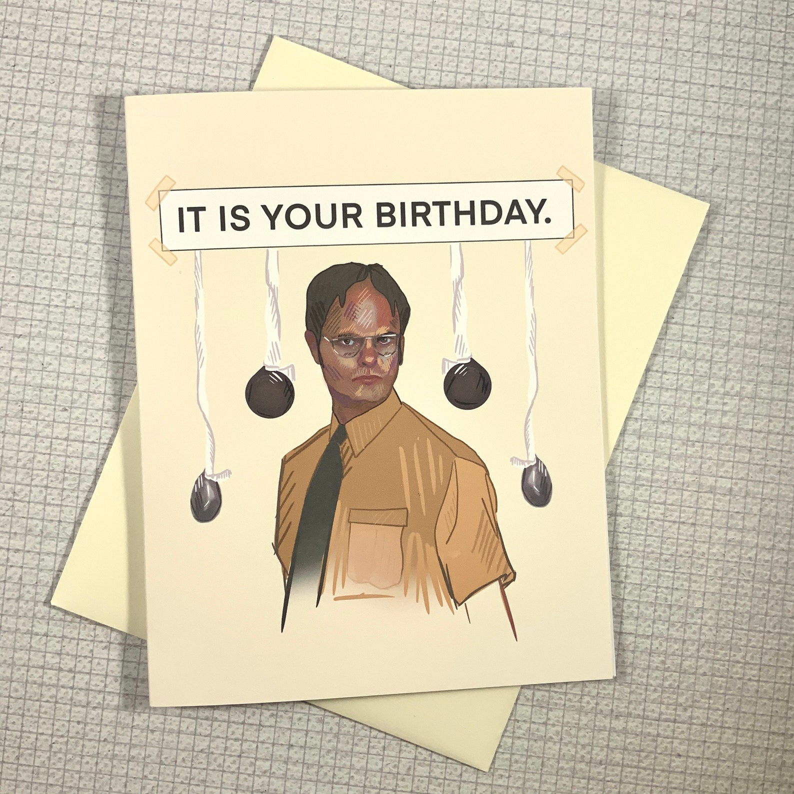 Dwight Schrute Birthday Card Office Card Dwight Birthday - Etsy