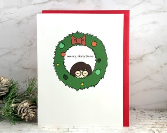 Daria Christmas card, daria card, pop culture Christmas card, holiday card, merry Christmas card