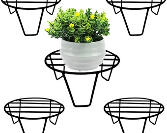 Metal Plant Stand, Strong Iron Flower Pot Holder, Modern Heavy Duty Plant Support Rack for Indoor Outdoor Balcony Garden Patio Balcony