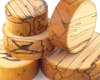 Spalted Beech Bowl Blanks for wood turning or carving. 2", 3" & 4" thick