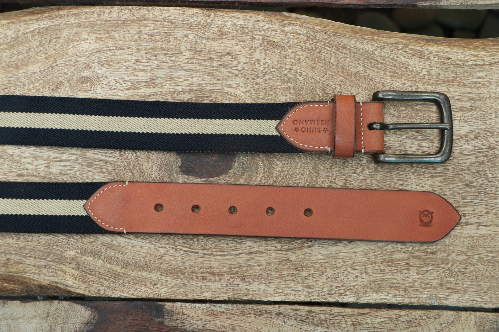designer canvas belt