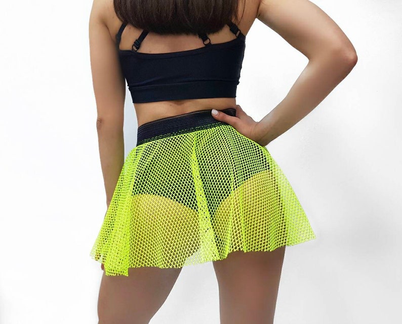 Pole dance Removable Skirt UV neon glow egirl dance harness Etsy