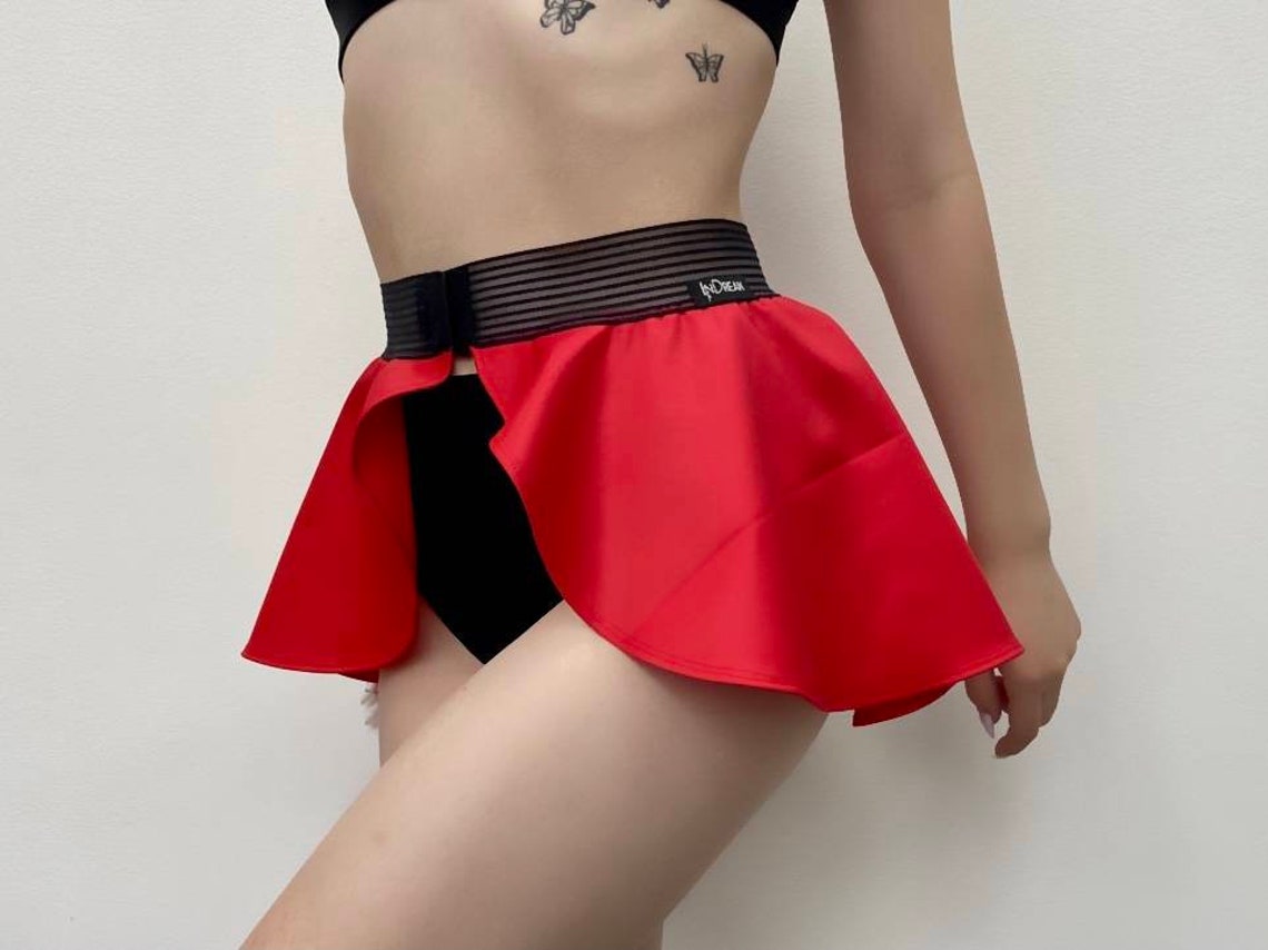Festival rave skirt belt Pole dance Removable Skirt egirl Etsy