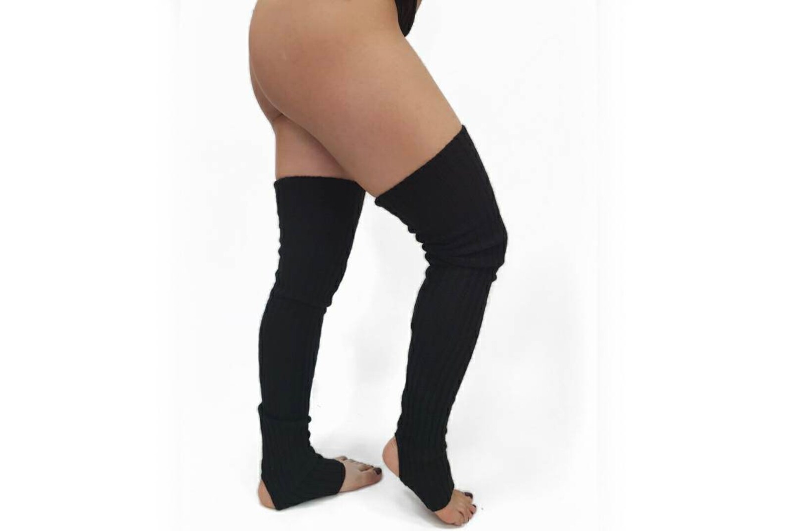 Leg warmers with hole for the heels Dance Team Gift Grip Etsy